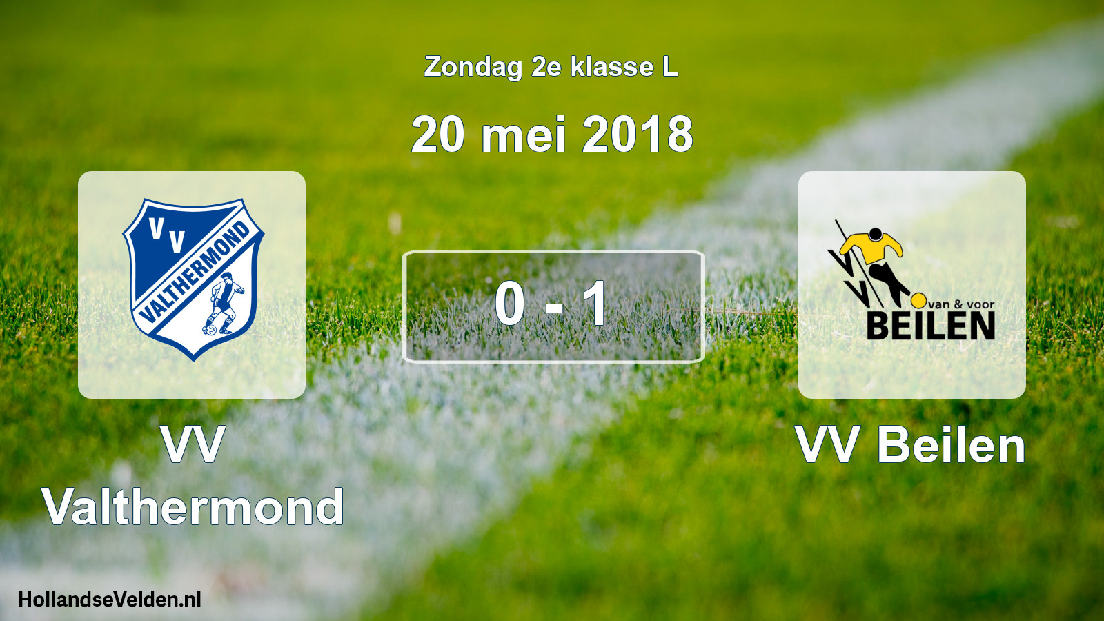 Total number of matches played: VV Valthermond - VV Beilen 0 - 1 (20 May 2018)