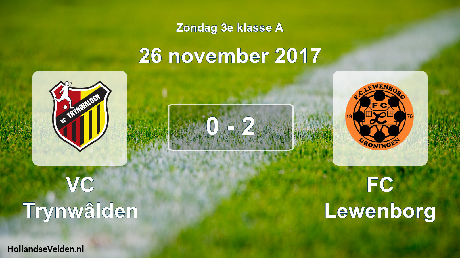 Total number of matches played: VC Trynwâlden - FC Lewenborg 0 - 2 (26 November 2017)