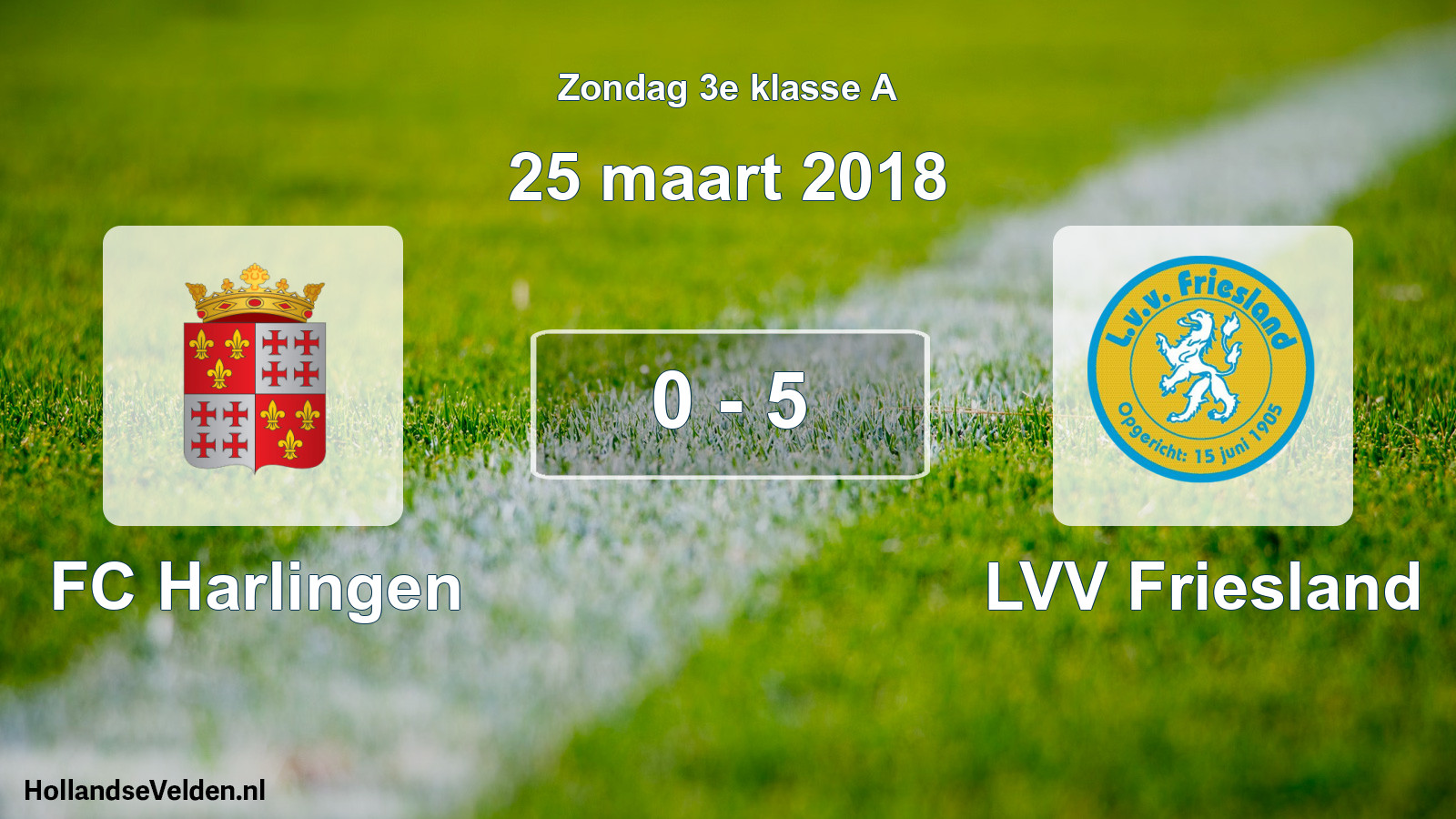 Total number of matches played: FC Harlingen - LVV Friesland 0 - 5 (25 March 2018)
