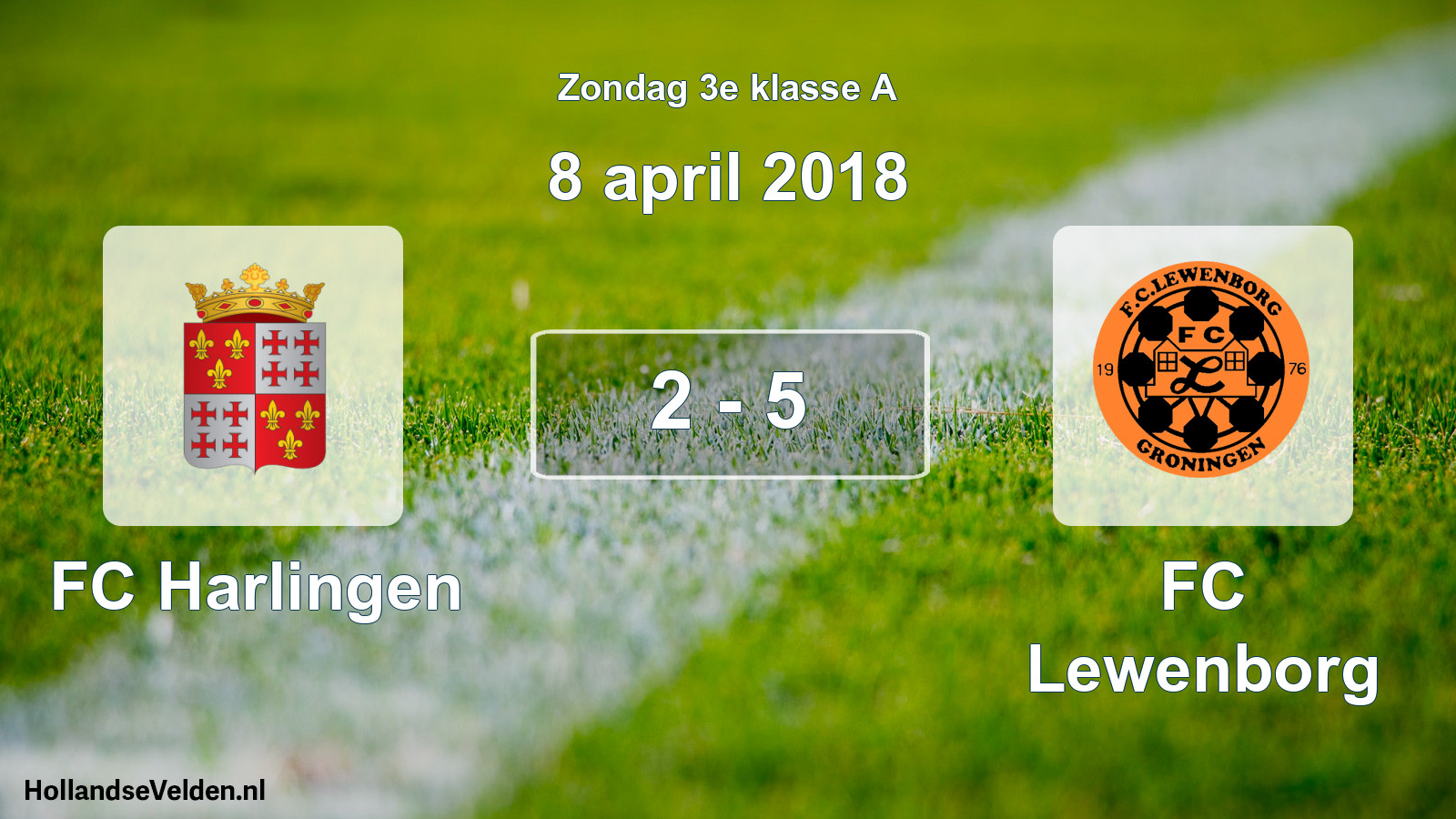 Total number of matches played: FC Harlingen - FC Lewenborg 2 - 5 (8 April 2018)