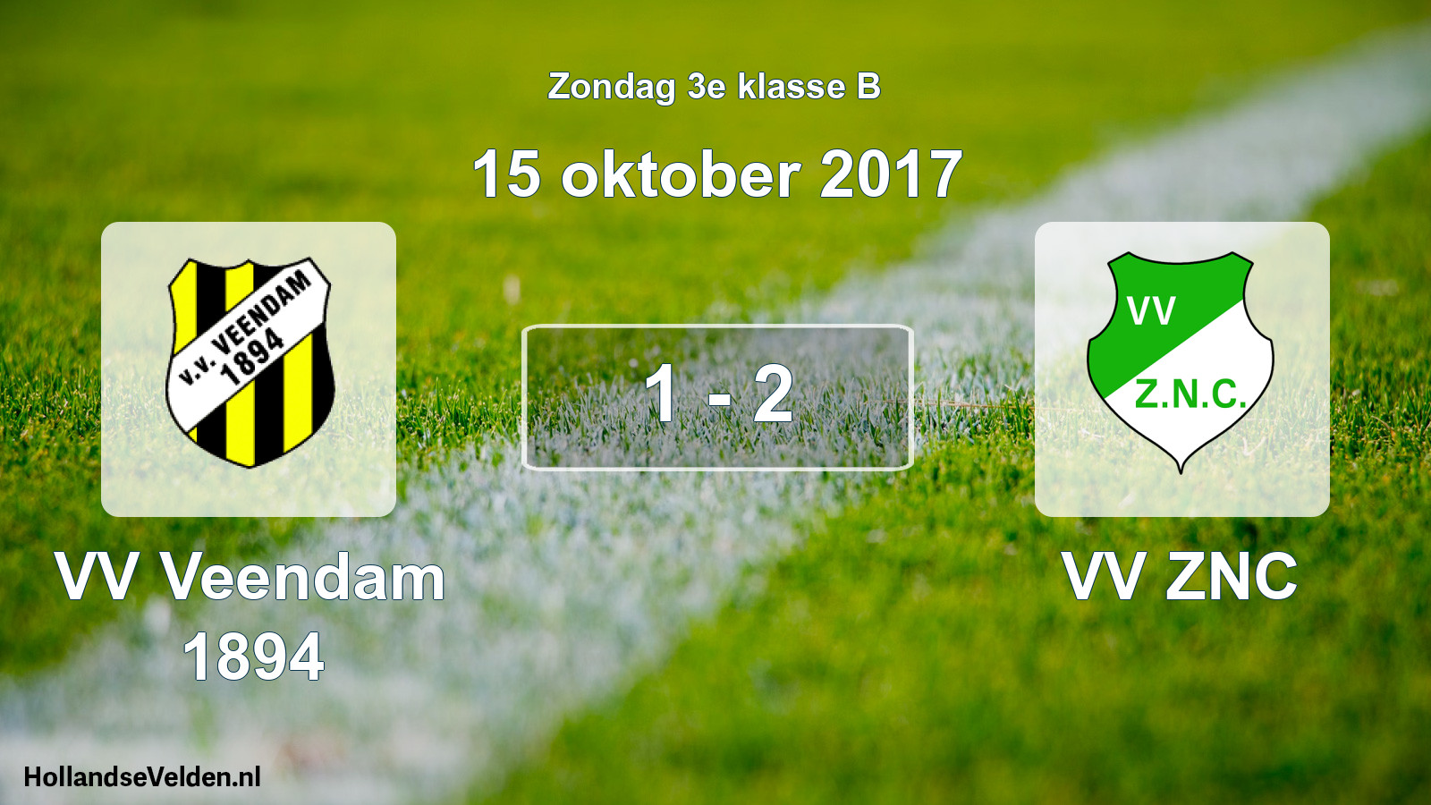 Total number of matches played: VV Veendam 1894 - VV ZNC 1 - 2 (15 October 2017)
