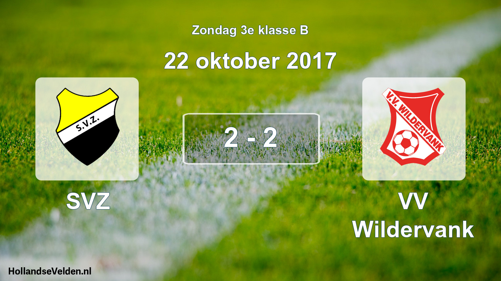 Total number of matches played: SVZ - VV Wildervank 2 - 2 (22 October 2017)