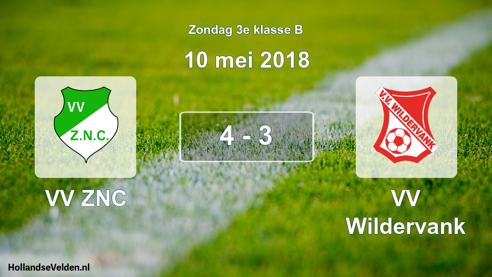 Total number of matches played: VV ZNC - VV Wildervank 4 - 3 (10 May 2018)
