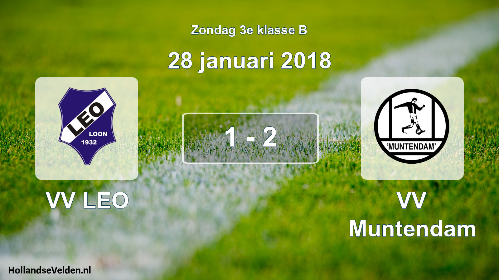 Total number of matches played: VV LEO - VV Muntendam 1 - 2 (28 January 2018)