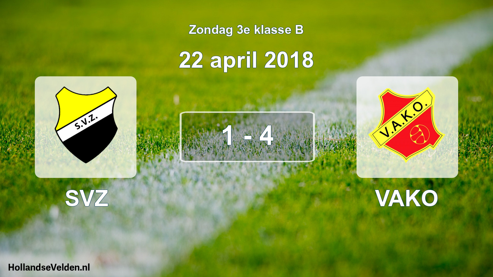 Total number of matches played: SVZ - VAKO 1 - 4 (22 April 2018)