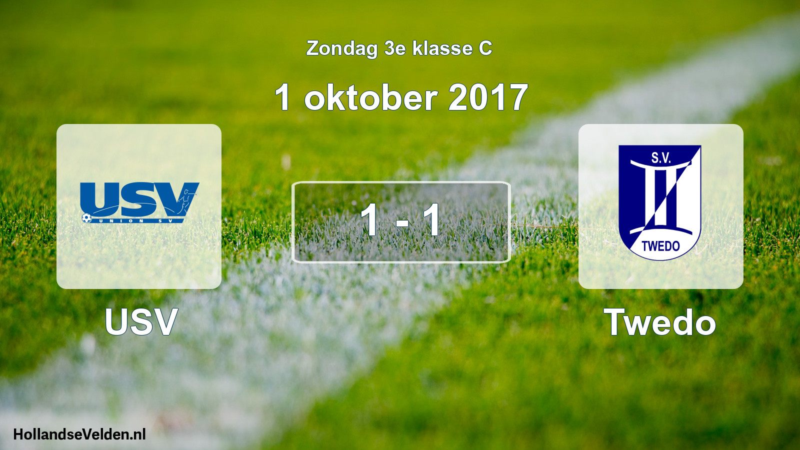 Total number of matches played: USV - Twedo 1 - 1 (1 October 2017)