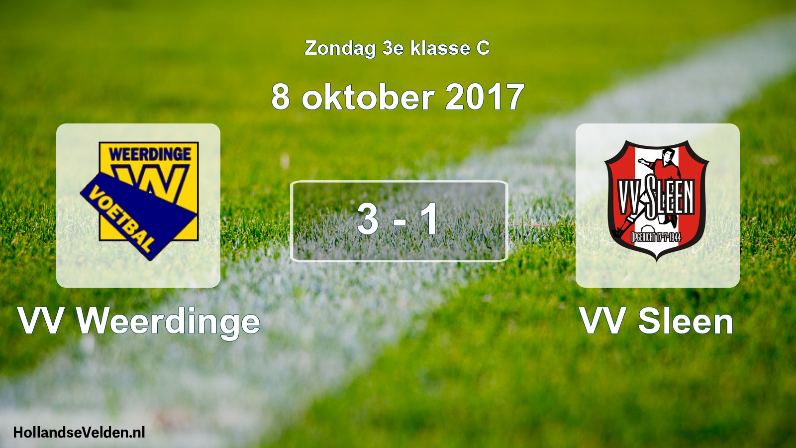 Total number of matches played: VV Weerdinge - VV Sleen 3 - 1 (8 October 2017)