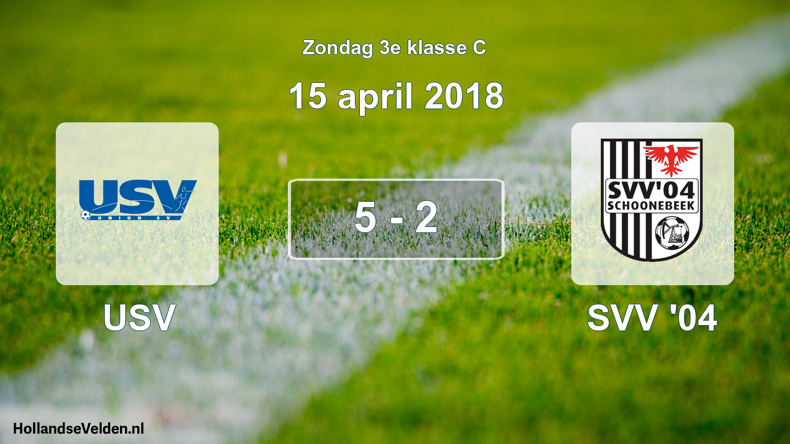 Total number of matches played: USV - SVV '04 5 - 2 (15 April 2018)