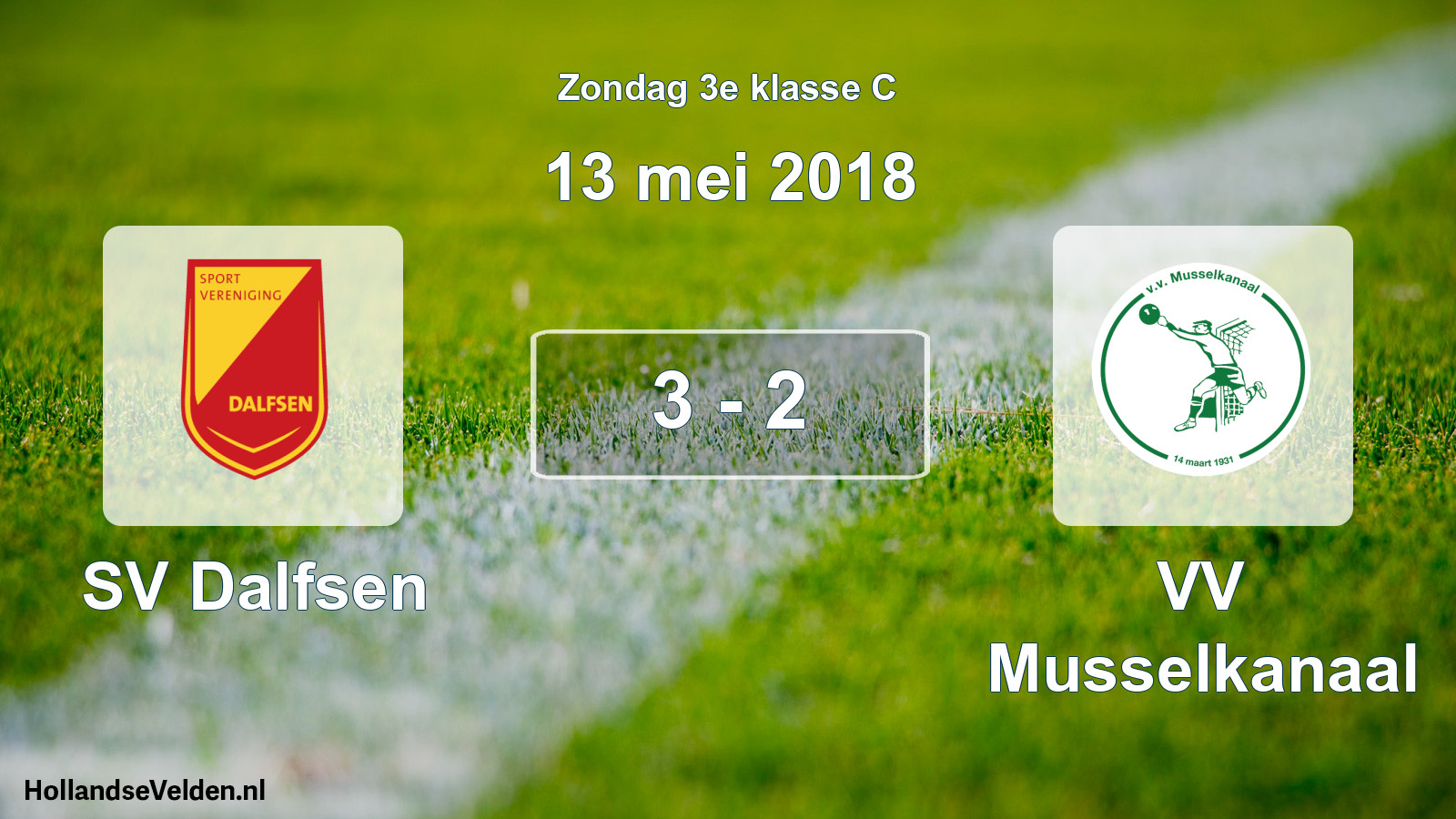 Total number of matches played: SV Dalfsen - VV Musselkanaal 3 - 2 (13 May 2018)