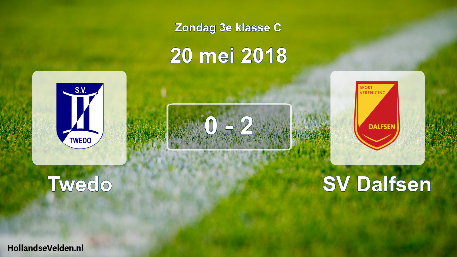 Total number of matches played: Twedo - SV Dalfsen 0 - 2 (20 May 2018)