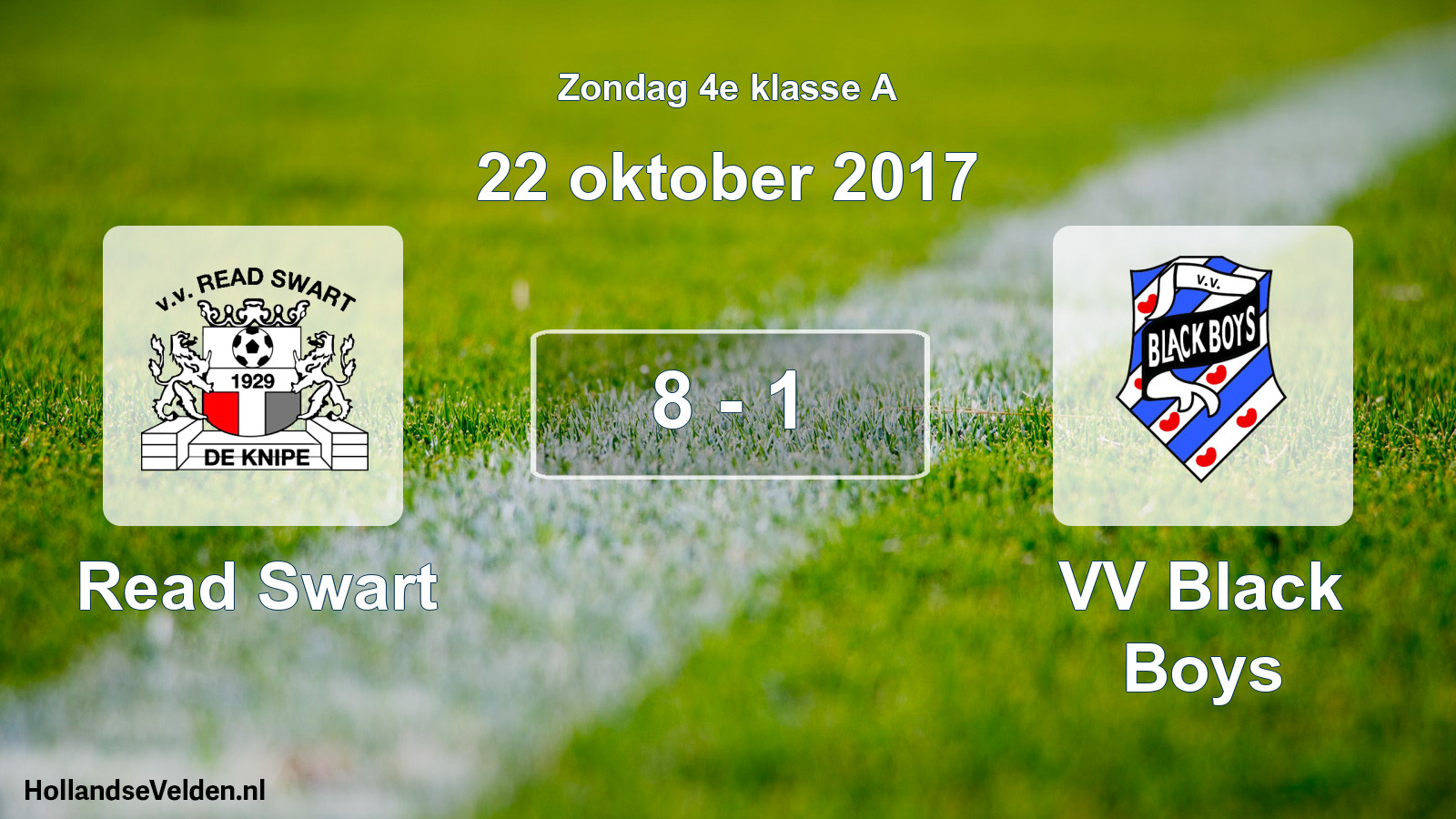 Total number of matches played: Read Swart - VV Black Boys 8 - 1 (22 October 2017)