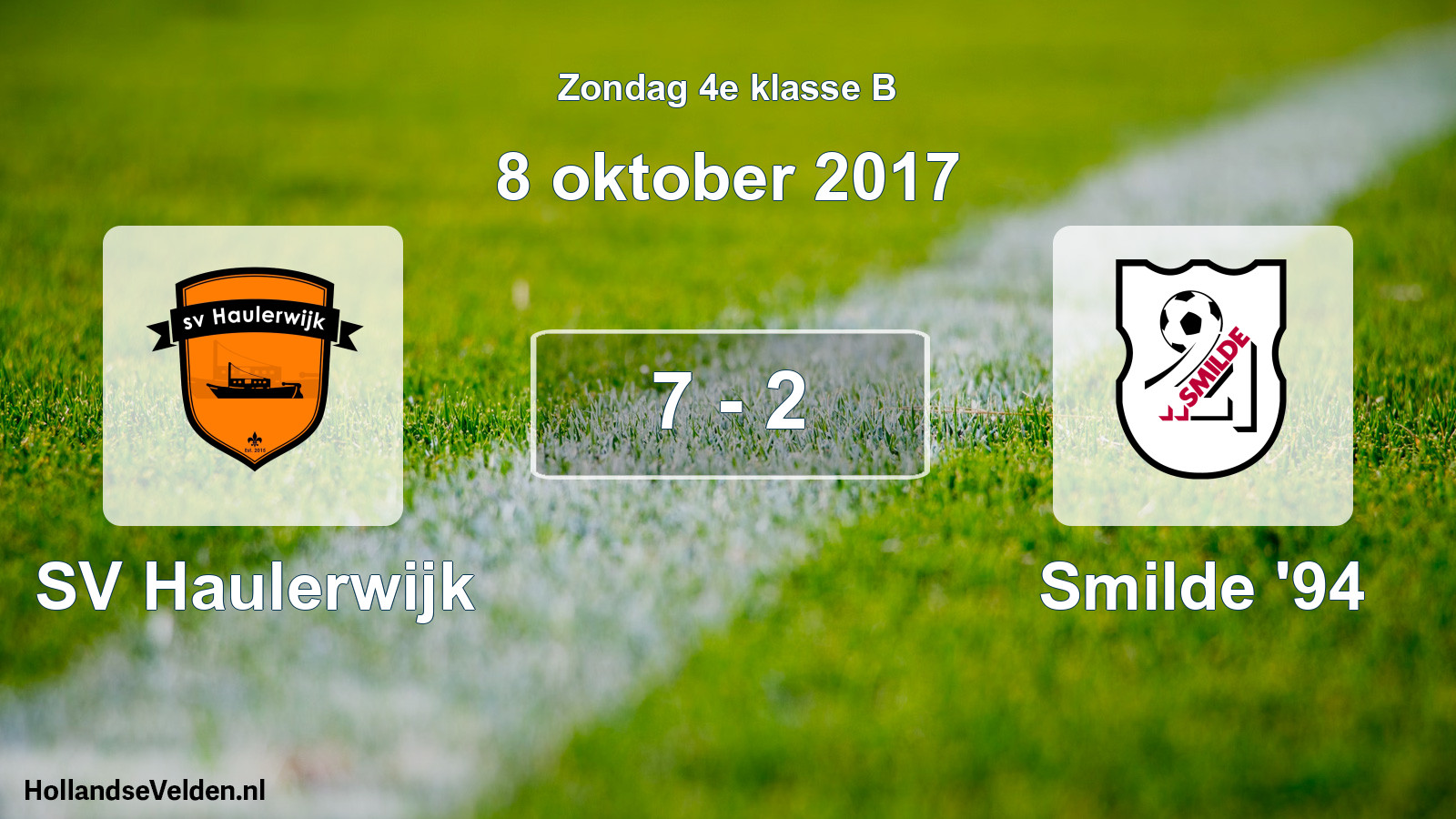 Total number of matches played: SV Haulerwijk - Smilde '94 7 - 2 (8 October 2017)
