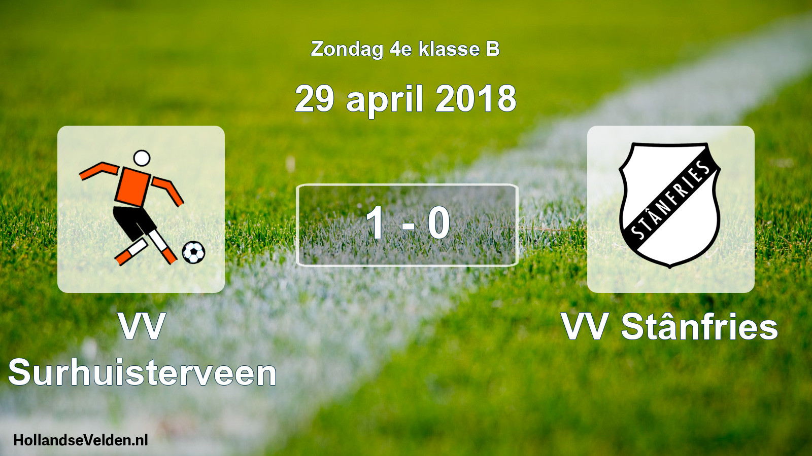 Total number of matches played: VV Surhuisterveen - VV Stânfries 1 - 0 (29 April 2018)