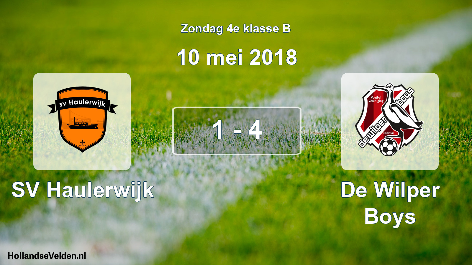 Total number of matches played: SV Haulerwijk - De Wilper Boys 1 - 4 (10 May 2018)