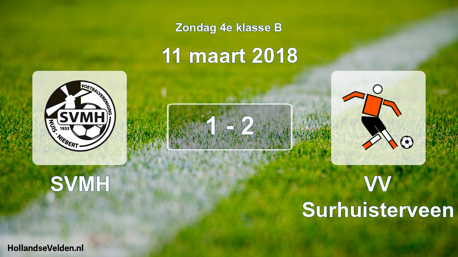 Total number of matches played: SVMH - VV Surhuisterveen 1 - 2 (11 March 2018)