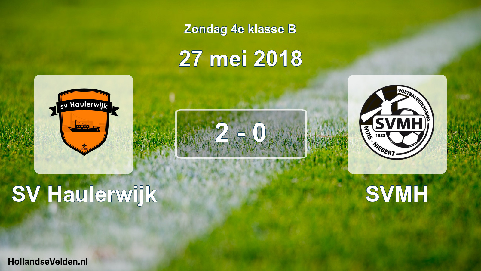 Total number of matches played: SV Haulerwijk - SVMH 2 - 0 (27 May 2018)