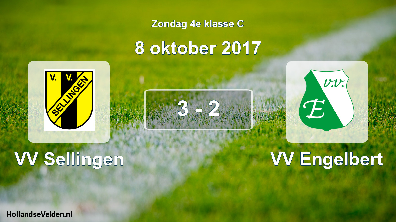 Total number of matches played: VV Sellingen - VV Engelbert 3 - 2 (8 October 2017)