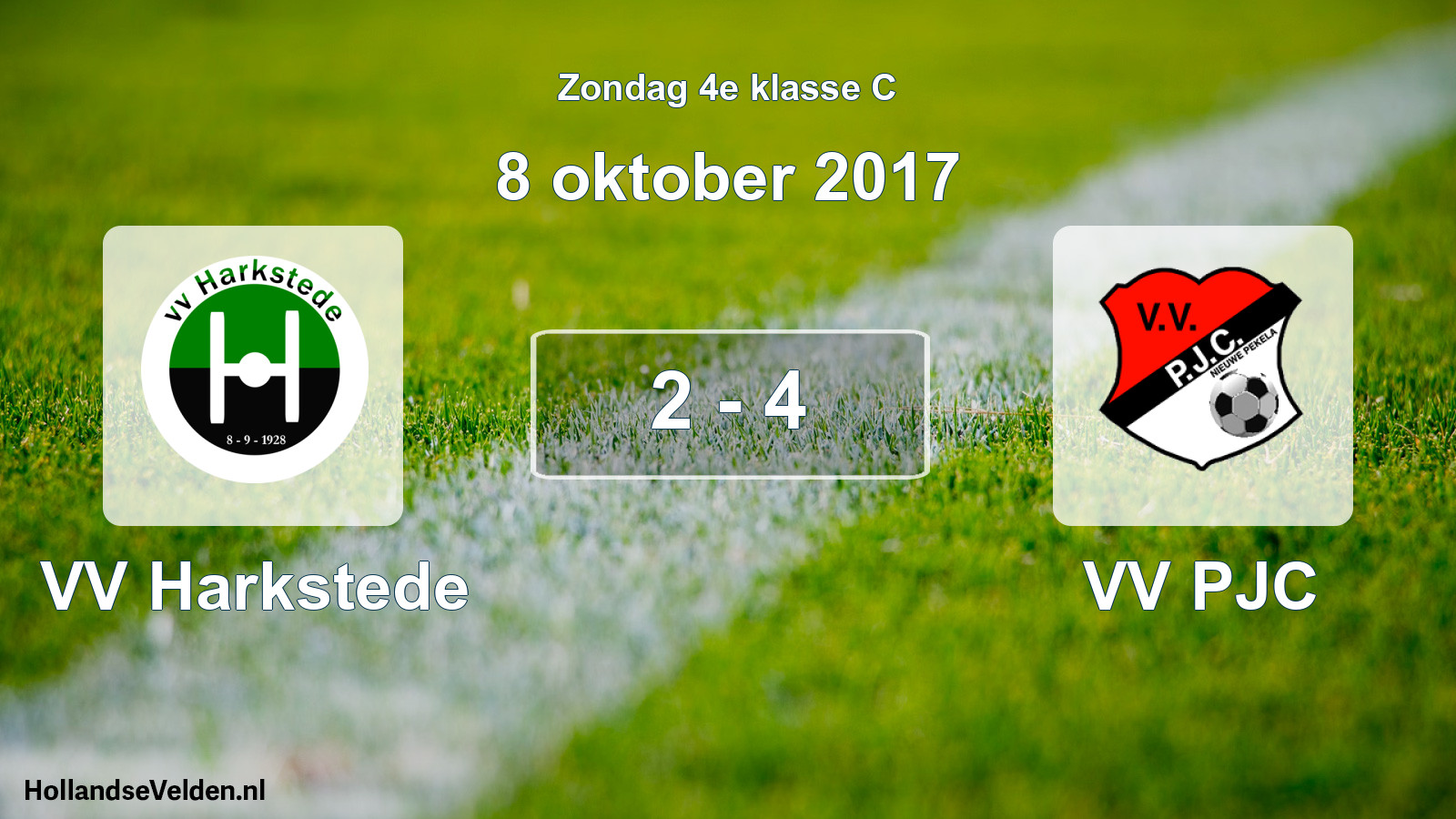 Total number of matches played: VV Harkstede - VV PJC 2 - 4 (8 October 2017)