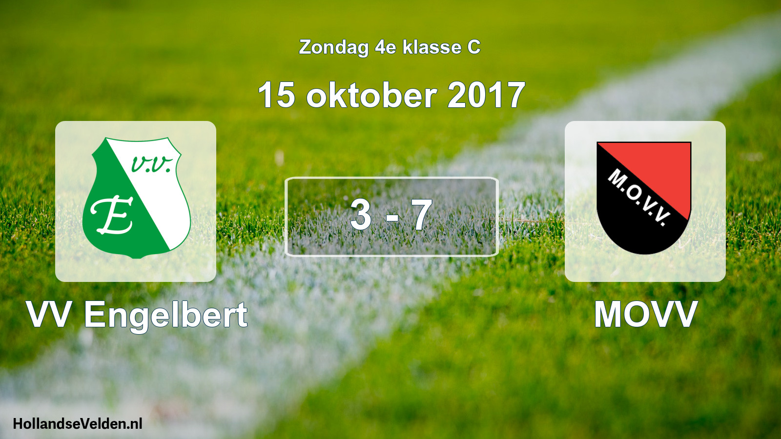 Total number of matches played: VV Engelbert - MOVV 3 - 7 (15 October 2017)