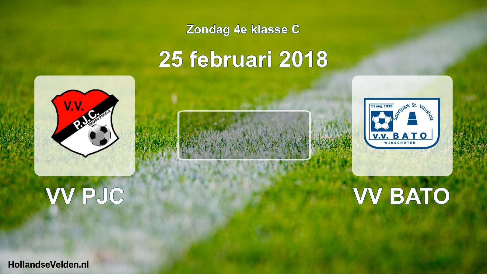Scheduled Match: VV PJC - VV BATO (25 February 2018)