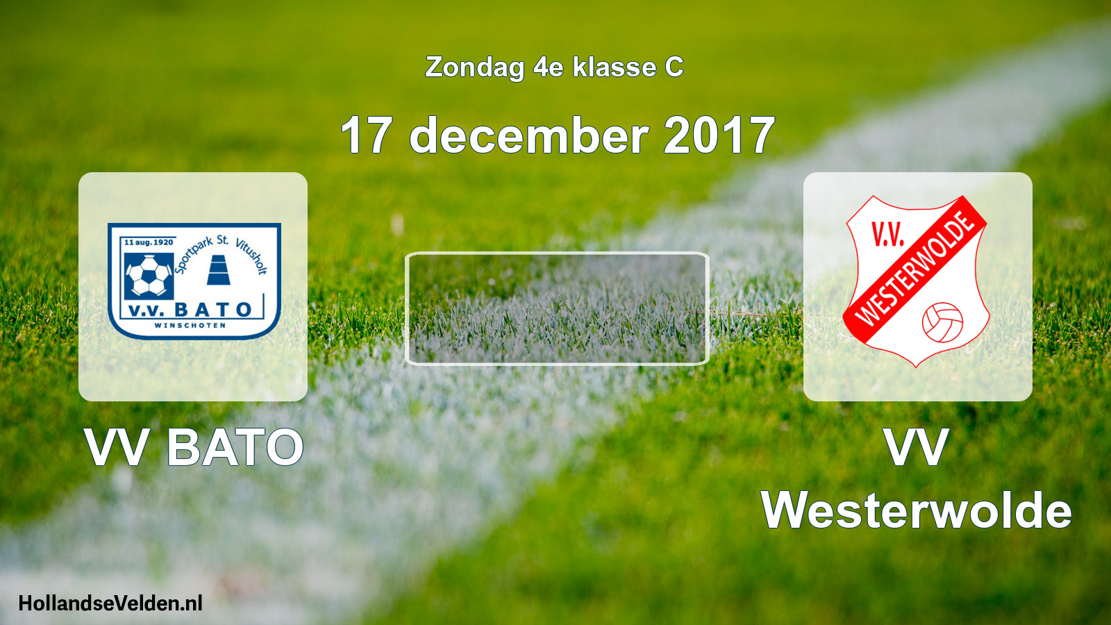Scheduled Match: VV BATO - VV Westerwolde (17 December 2017)