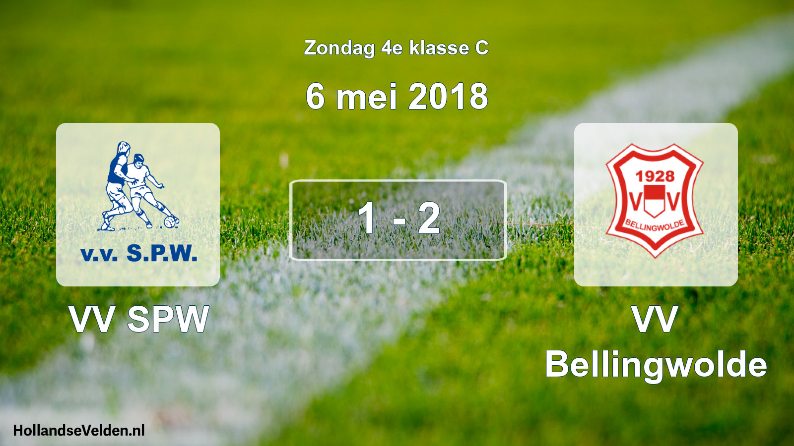 Total number of matches played: VV SPW - VV Bellingwolde 1 - 2 (6 May 2018)