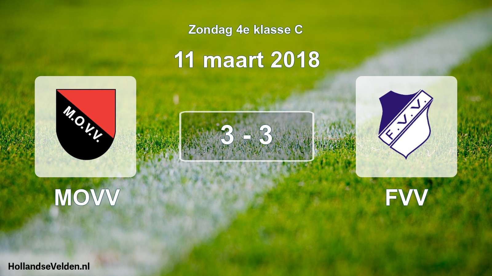 Total number of matches played: MOVV - FVV 3 - 3 (11 March 2018)
