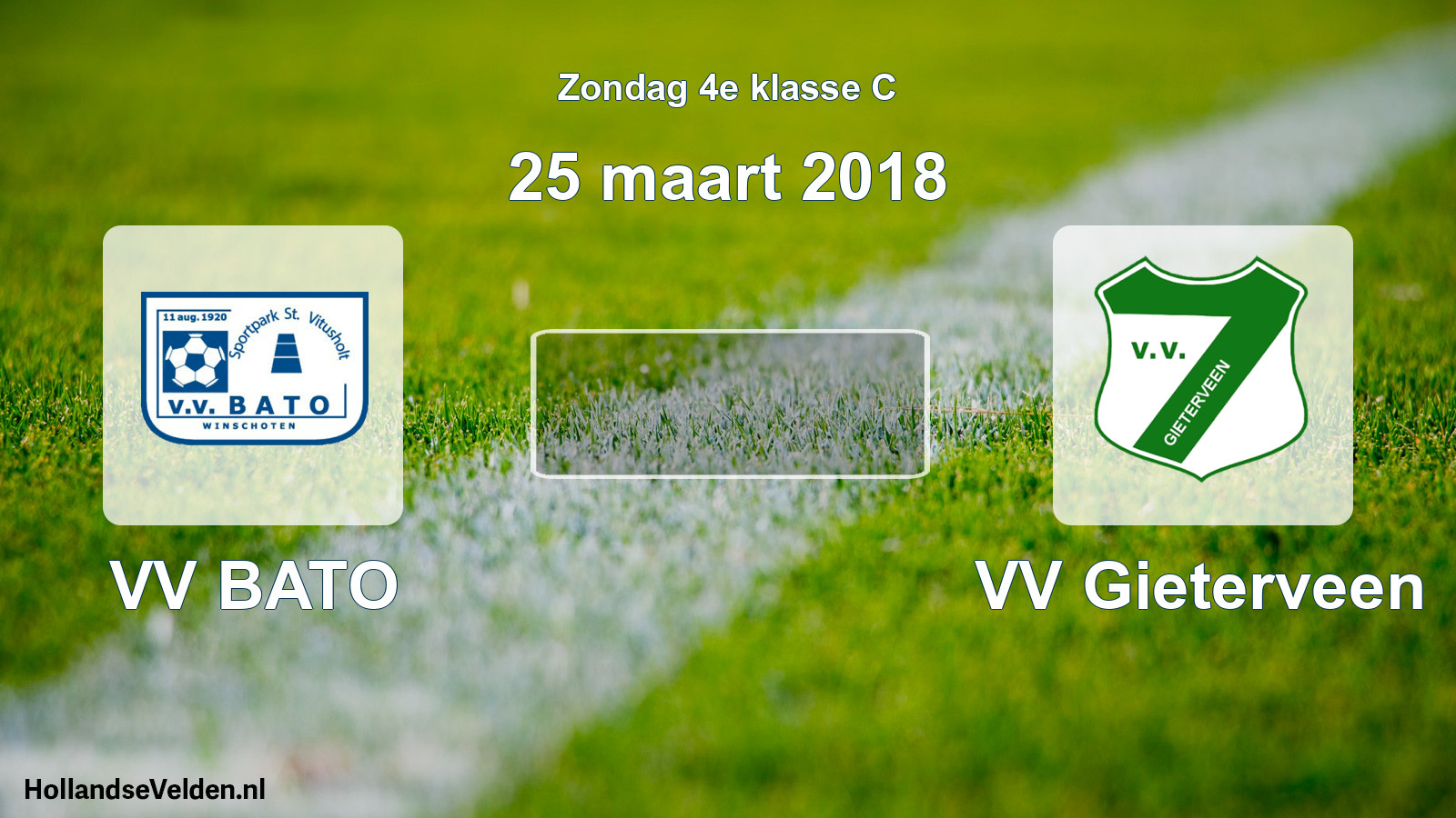 Scheduled Match: VV BATO - VV Gieterveen (25 March 2018)