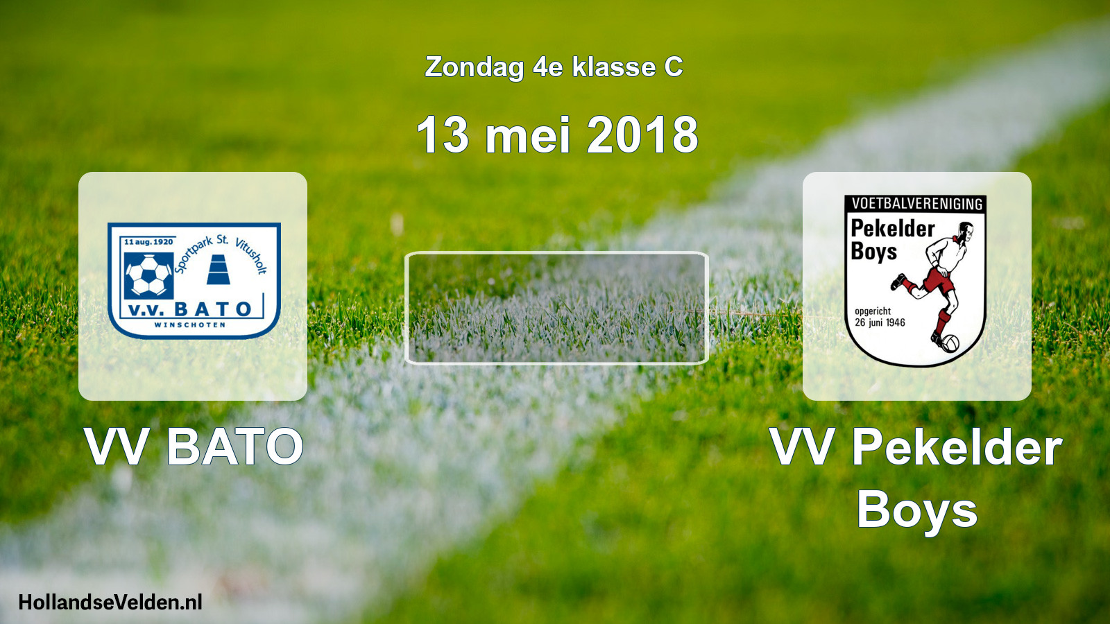Scheduled Match: VV BATO - VV Pekelder Boys (13 May 2018)