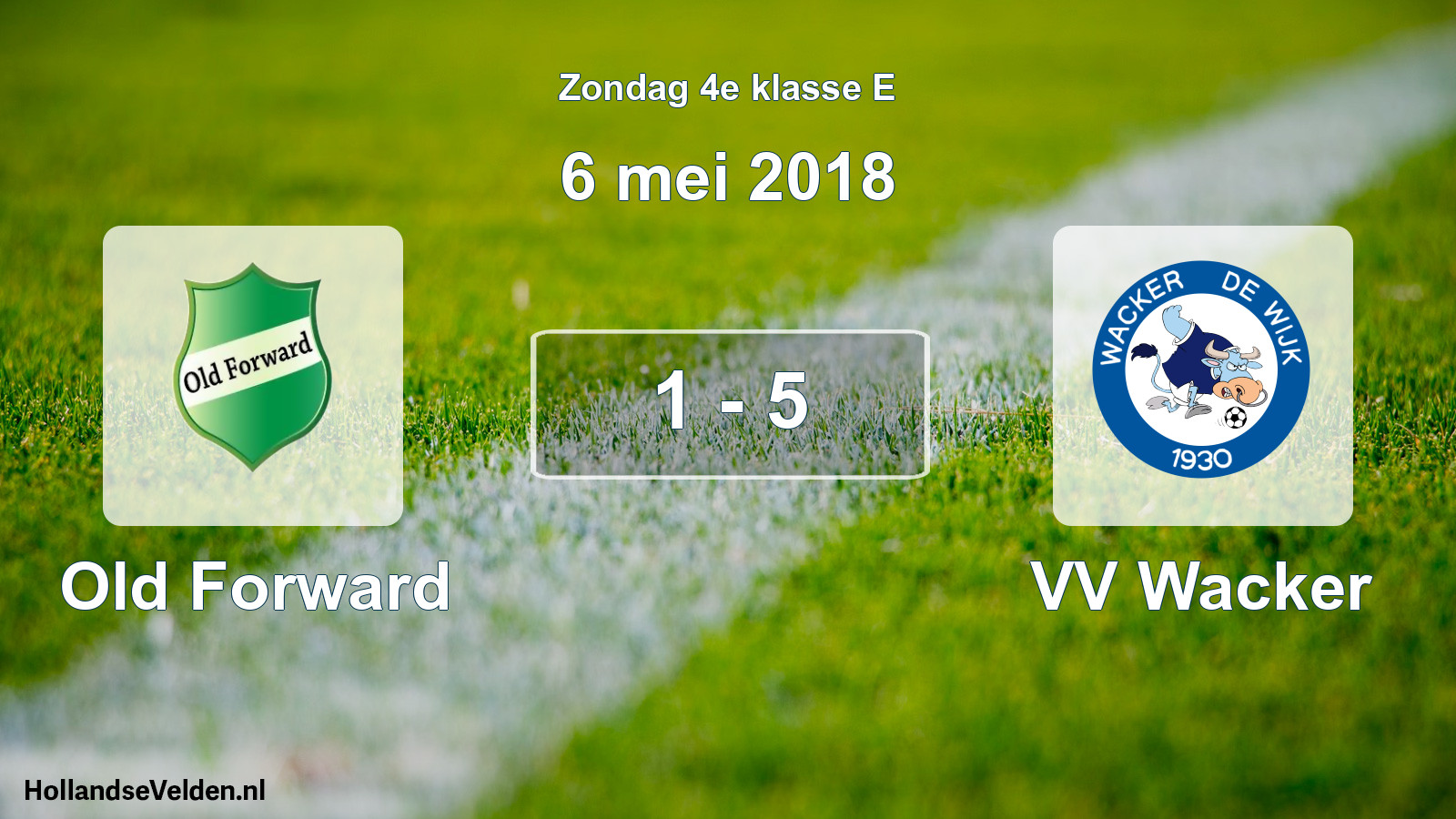 Total number of matches played: Old Forward - VV Wacker 1 - 5 (6 May 2018)