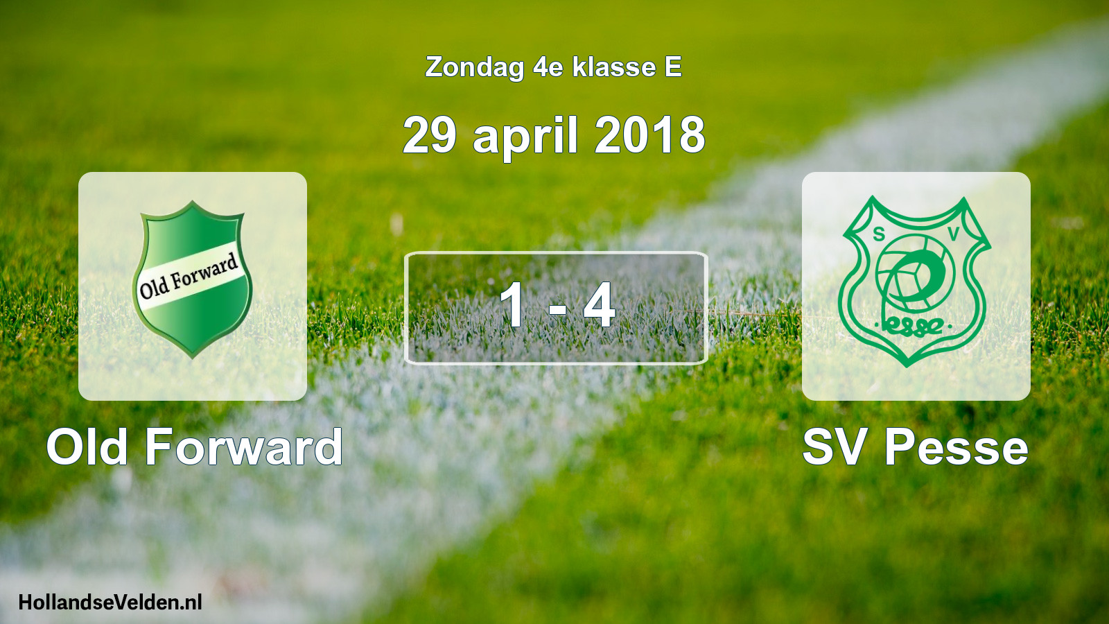 Total number of matches played: Old Forward - SV Pesse 1 - 4 (29 April 2018)
