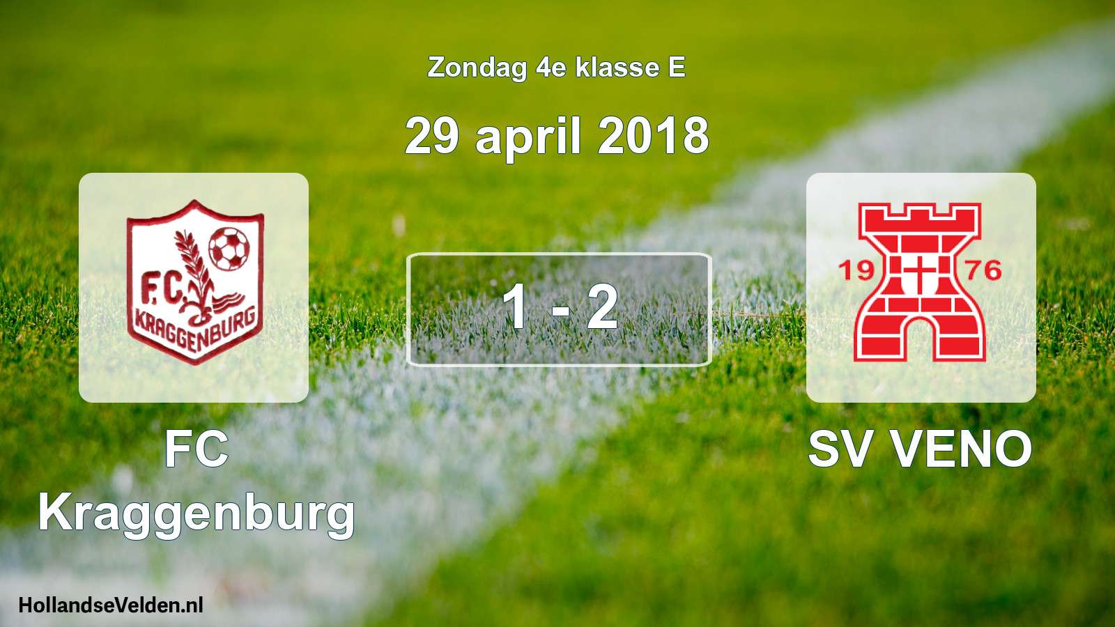 Total number of matches played: FC Kraggenburg - SV VENO 1 - 2 (29 April 2018)