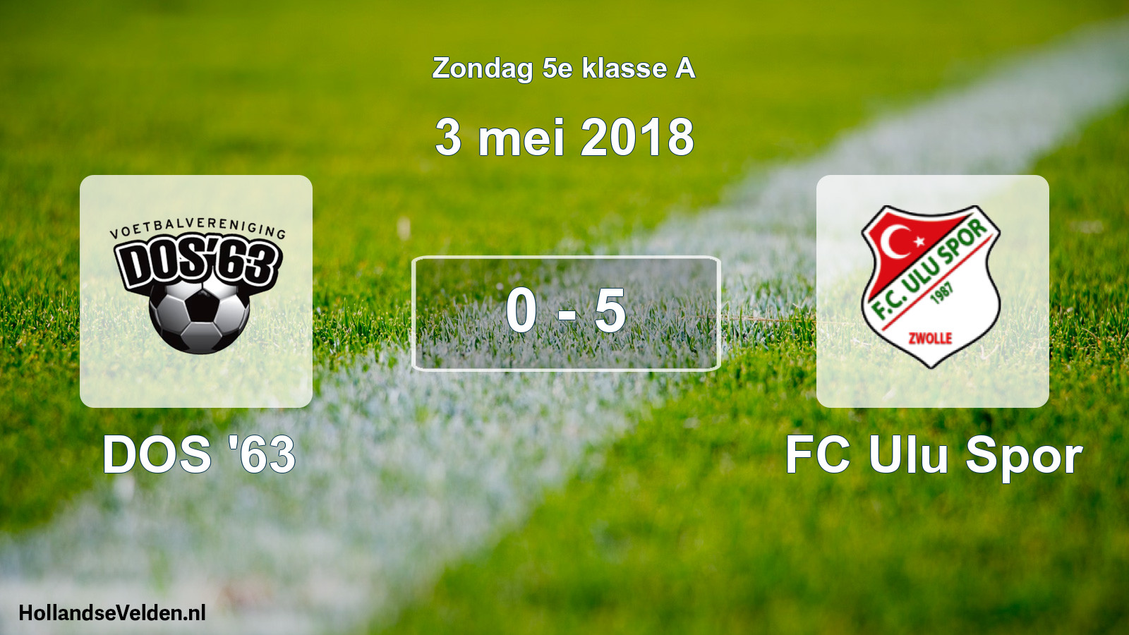 Total number of matches played: DOS '63 - FC Ulu Spor 0 - 5 (3 May 2018)