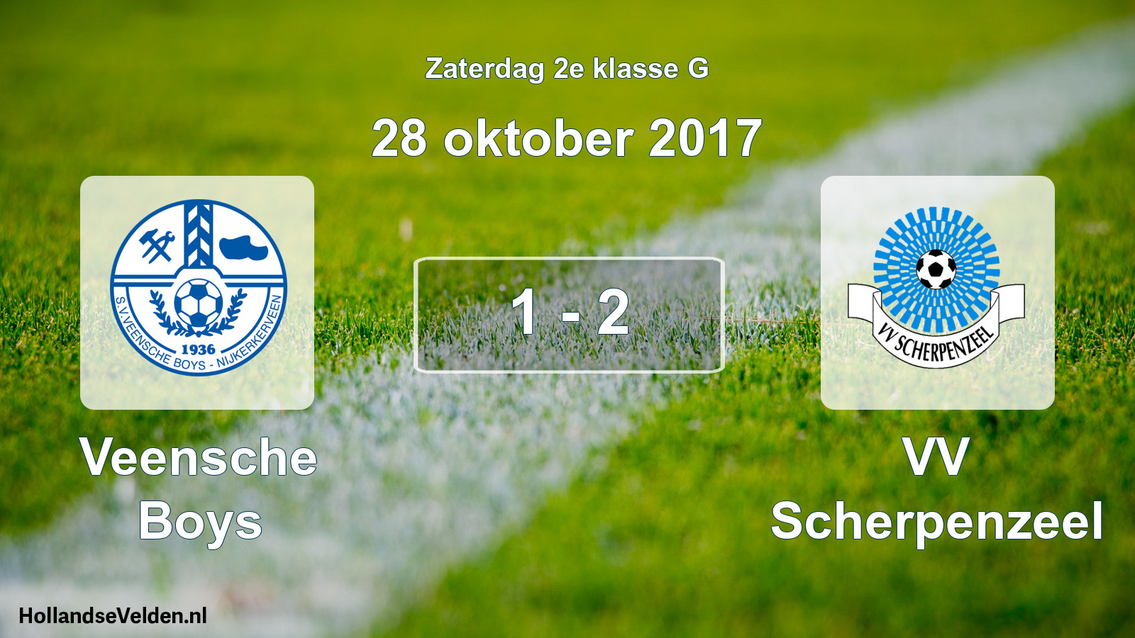 Total number of matches played: Veensche Boys - VV Scherpenzeel 1 - 2 (28 October 2017)