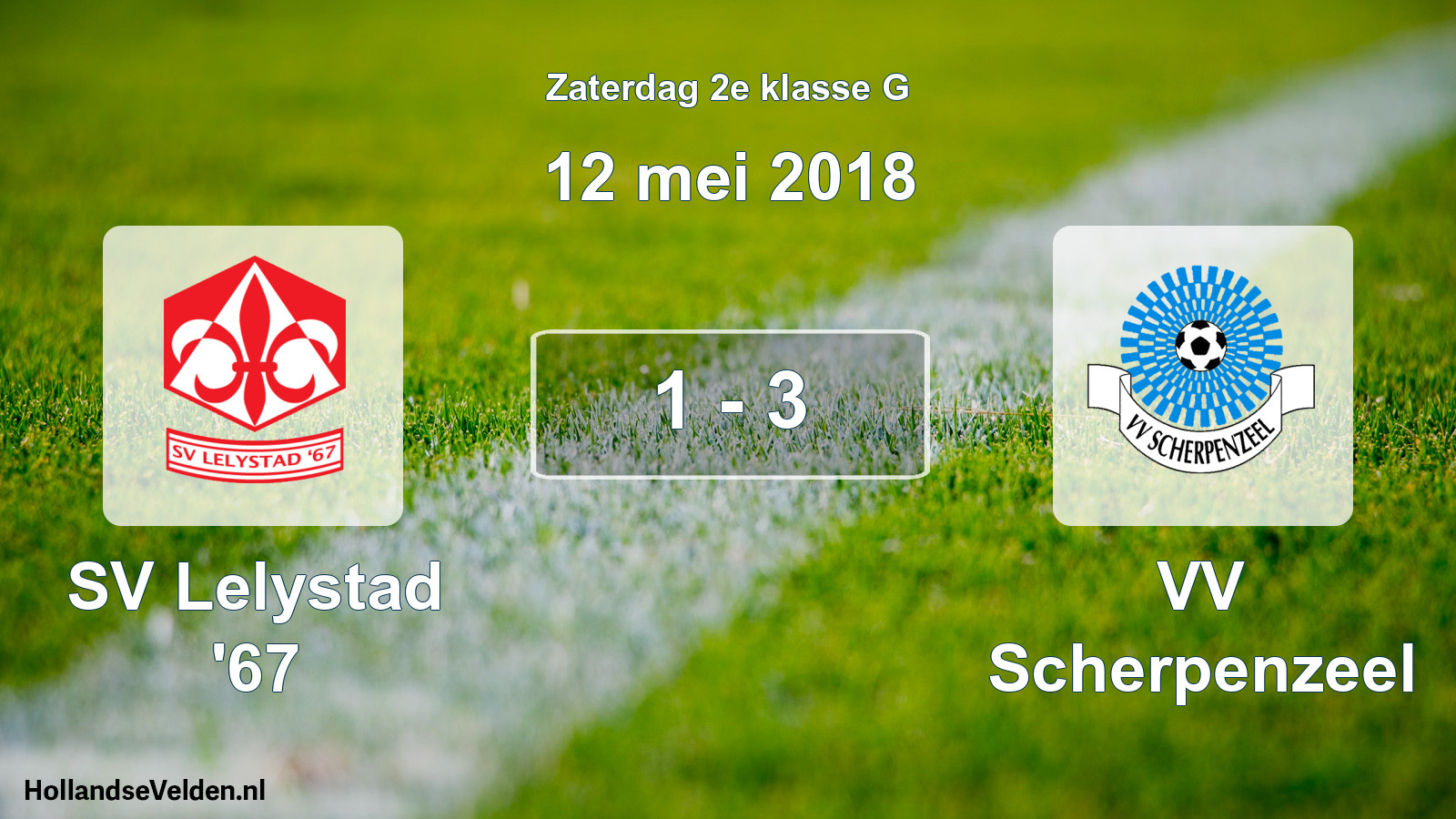 Total number of matches played: SV Lelystad '67 - VV Scherpenzeel 1 - 3 (12 May 2018)