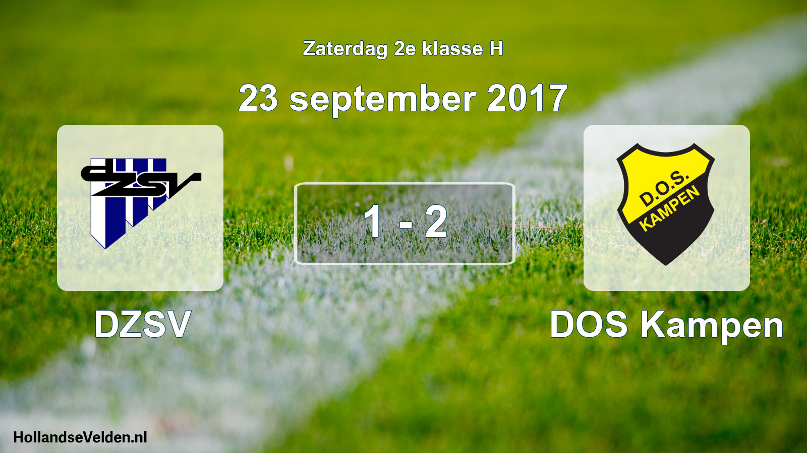 Total number of matches played: DZSV - DOS Kampen 1 - 2 (23 September 2017)