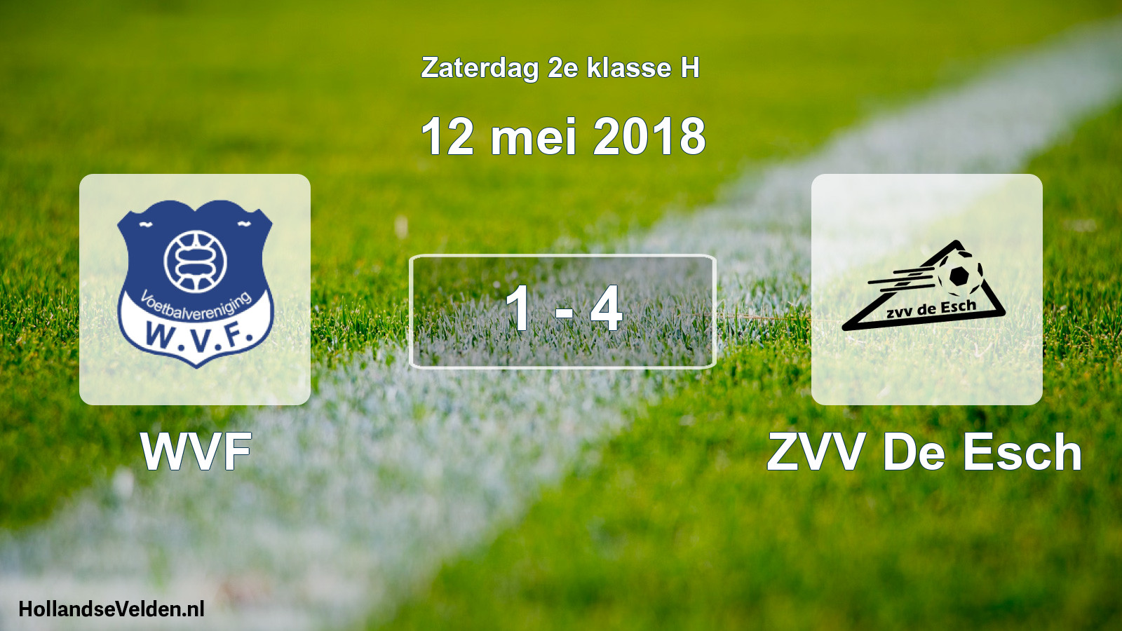 Total number of matches played: WVF - ZVV De Esch 1 - 4 (12 May 2018)