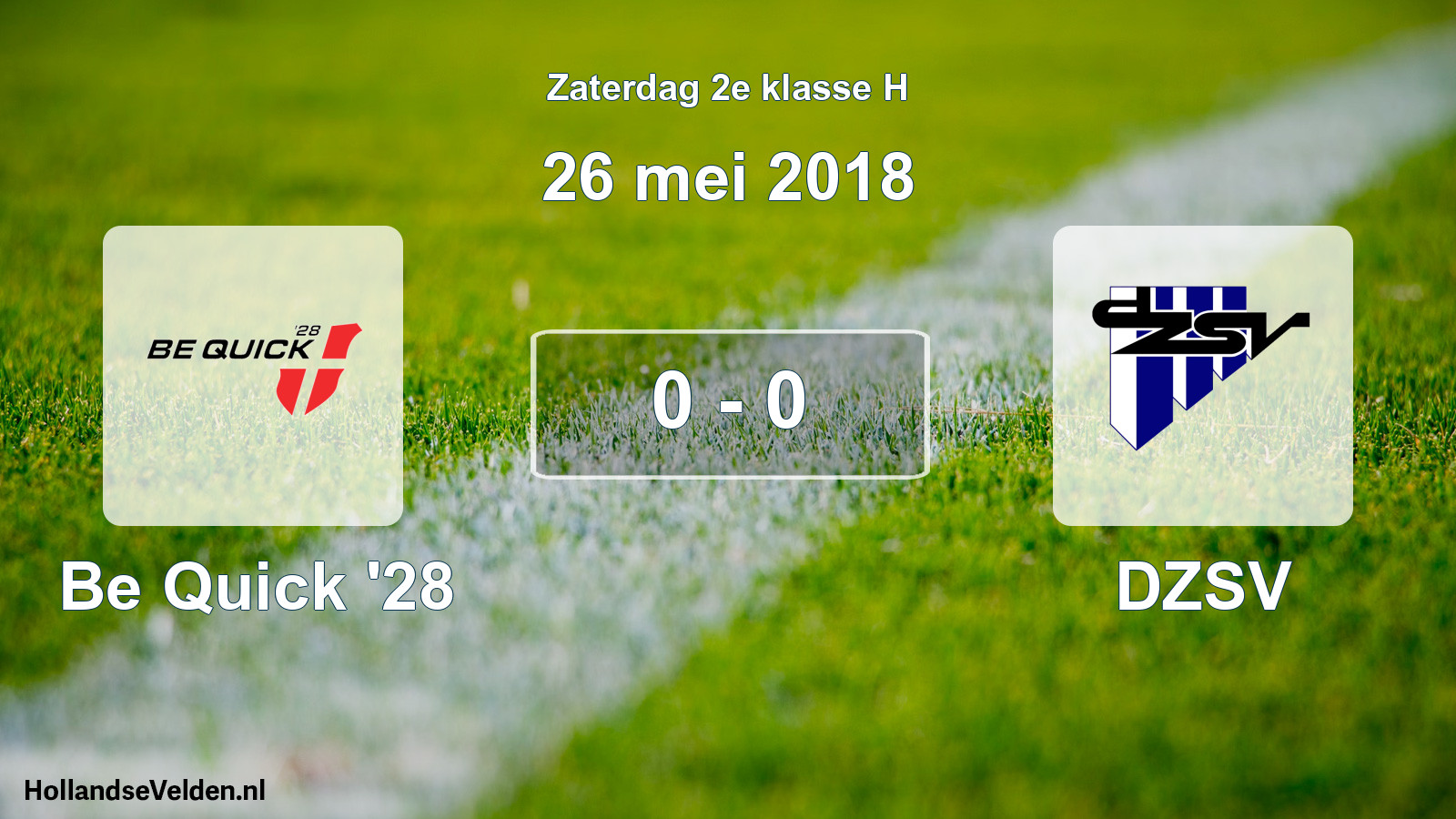 Total number of matches played: Be Quick '28 - DZSV 0 - 0 (26 May 2018)