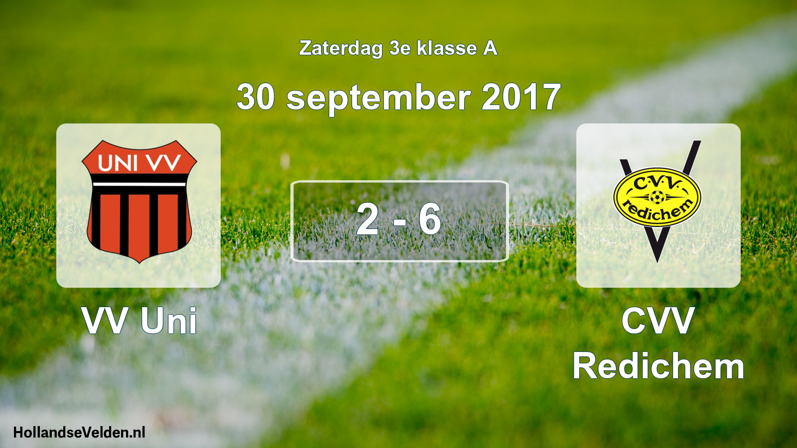 Total number of matches played: VV Uni - CVV Redichem 2 - 6 (30 September 2017)
