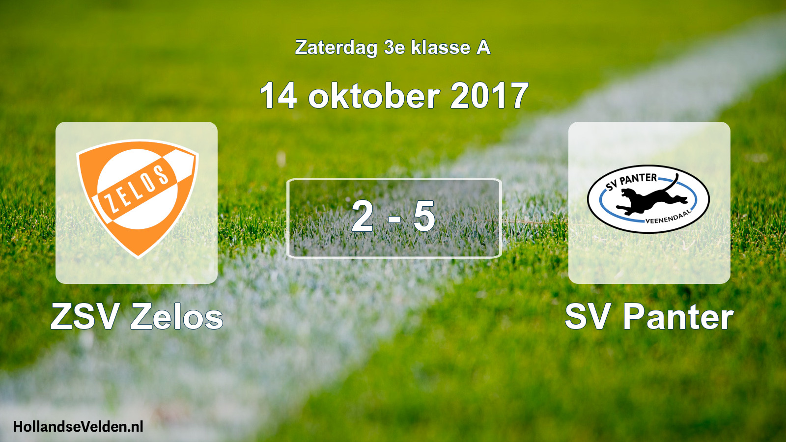 Total number of matches played: ZSV Zelos - SV Panter 2 - 5 (14 October 2017)