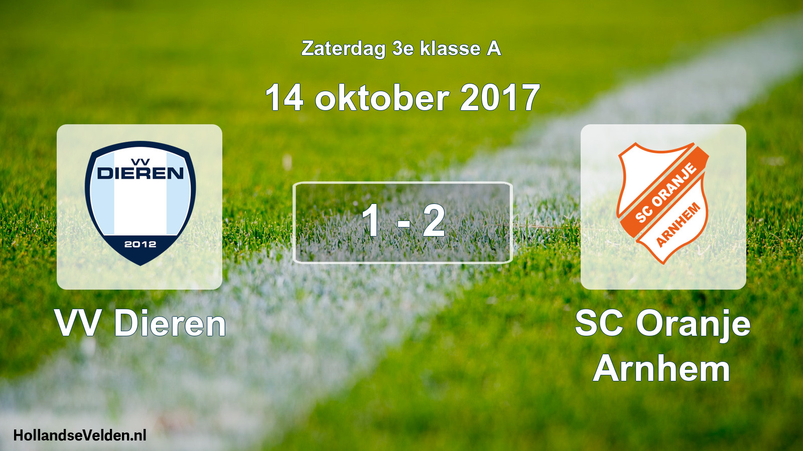 Total number of matches played: VV Dieren - SC Oranje Arnhem 1 - 2 (14 October 2017)