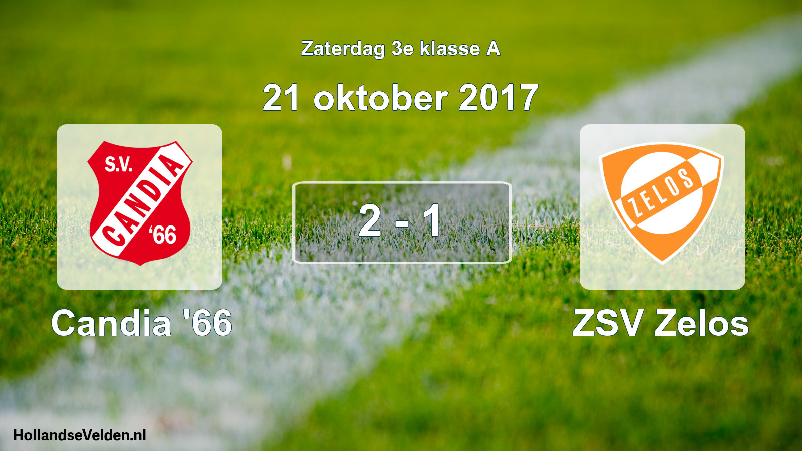 Total number of matches played: Candia '66 - ZSV Zelos 2 - 1 (21 October 2017)