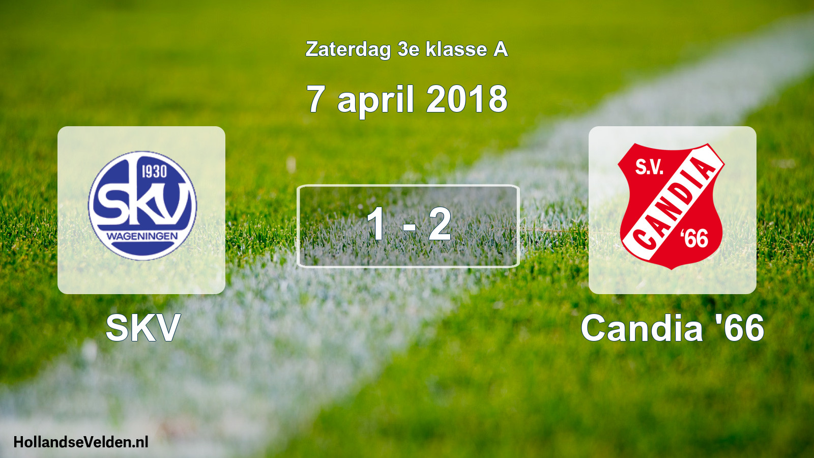 Total number of matches played: SKV - Candia '66 1 - 2 (7 April 2018)