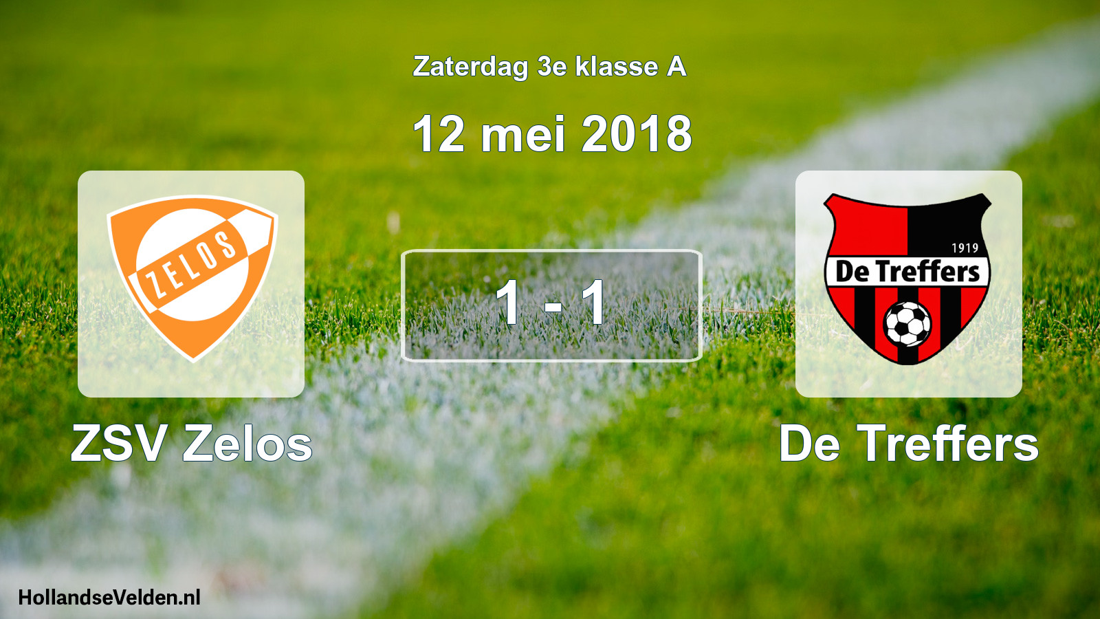 Total number of matches played: ZSV Zelos - De Treffers 1 - 1 (12 May 2018)
