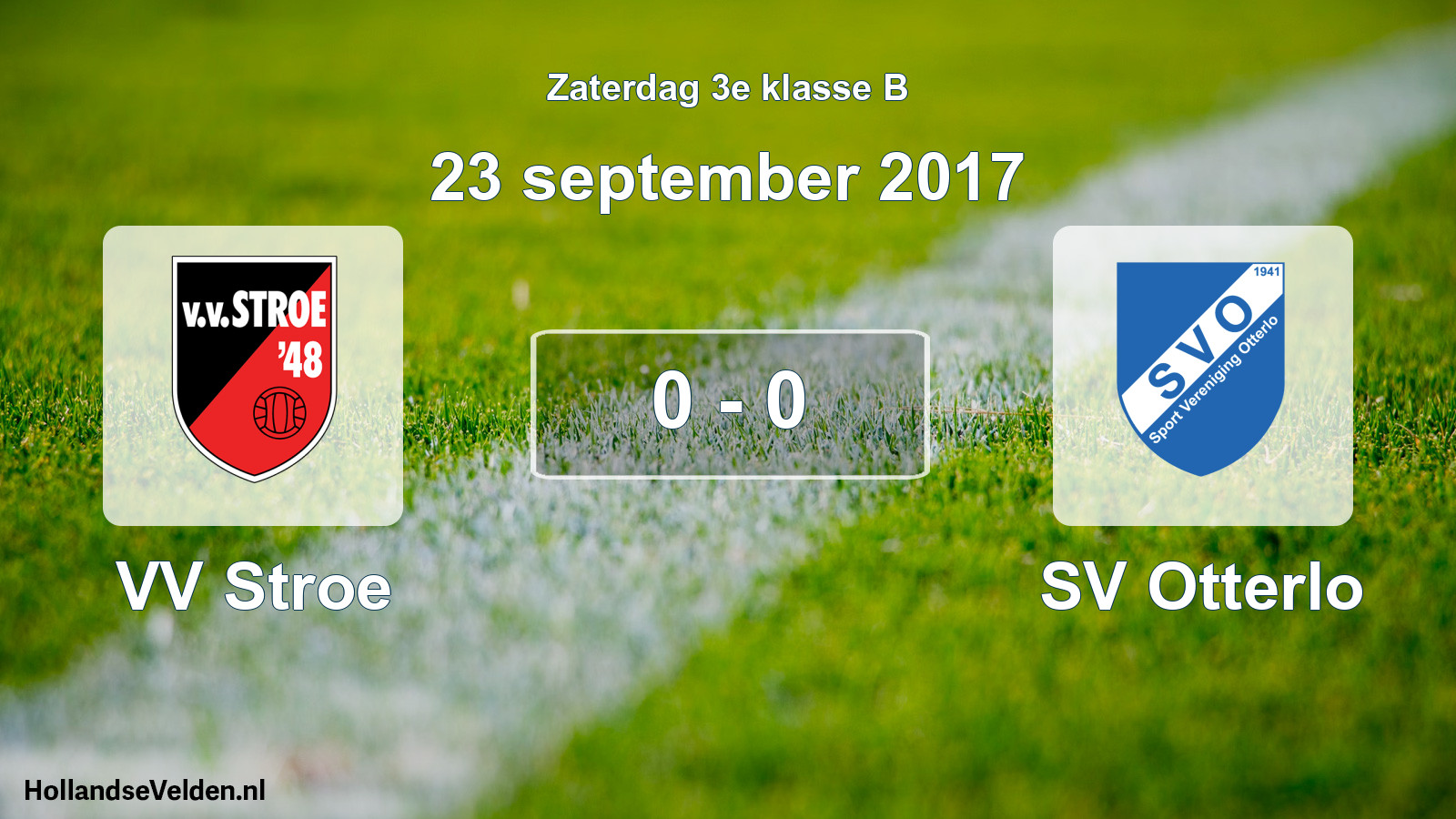 Total number of matches played: VV Stroe - SV Otterlo 0 - 0 (23 September 2017)