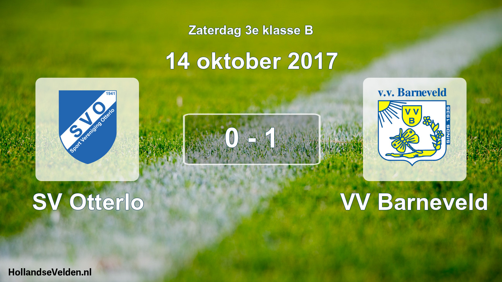 Total number of matches played: SV Otterlo - VV Barneveld 0 - 1 (14 October 2017)