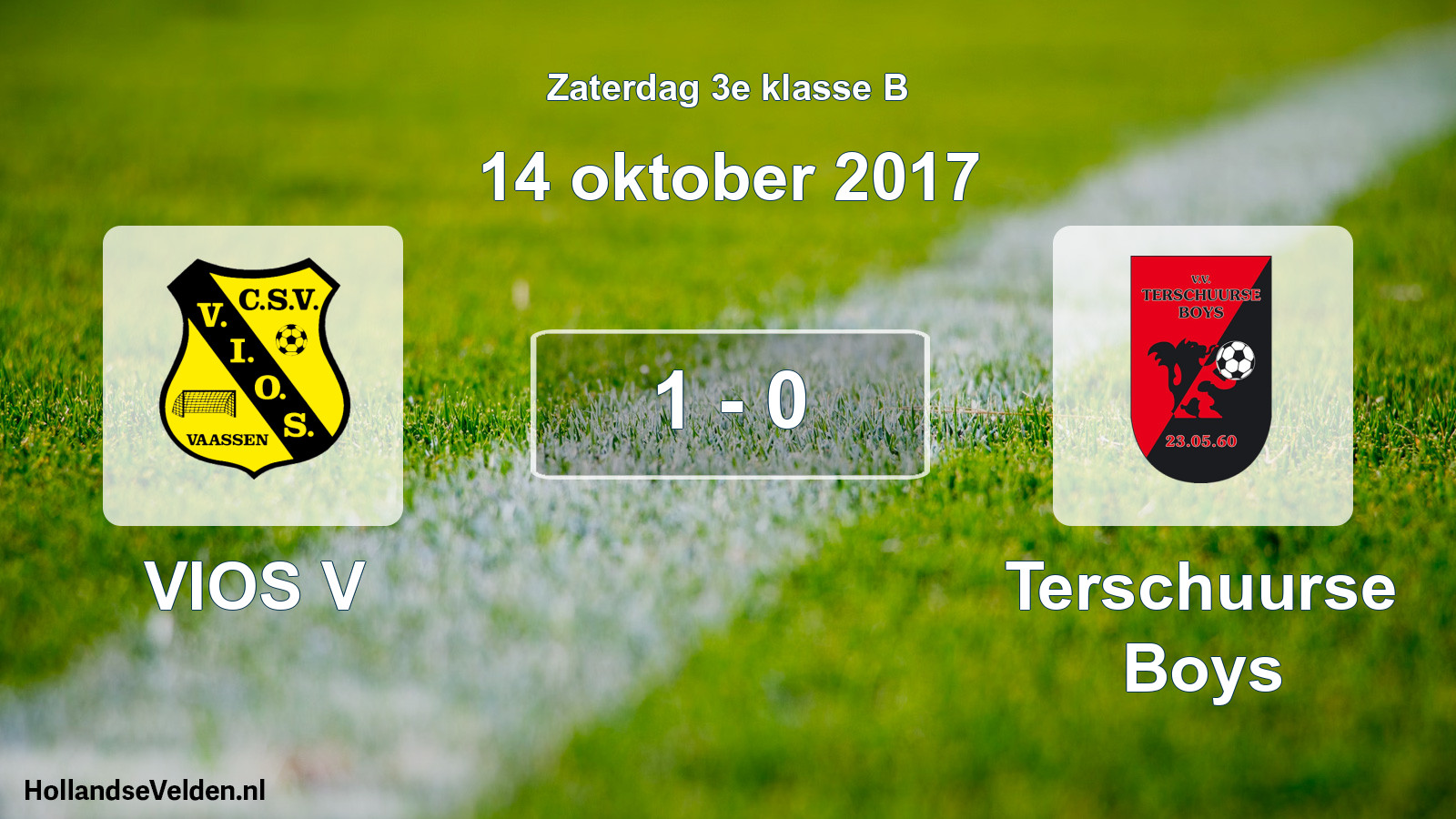 Total number of matches played: VIOS V - Terschuurse Boys 1 - 0 (14 October 2017)