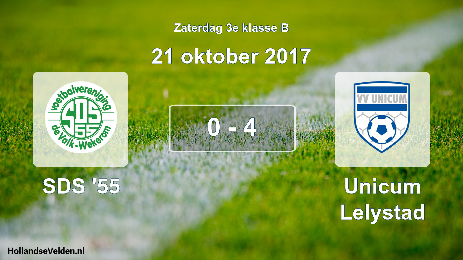 Total number of matches played: SDS '55 - Unicum Lelystad 0 - 4 (21 October 2017)