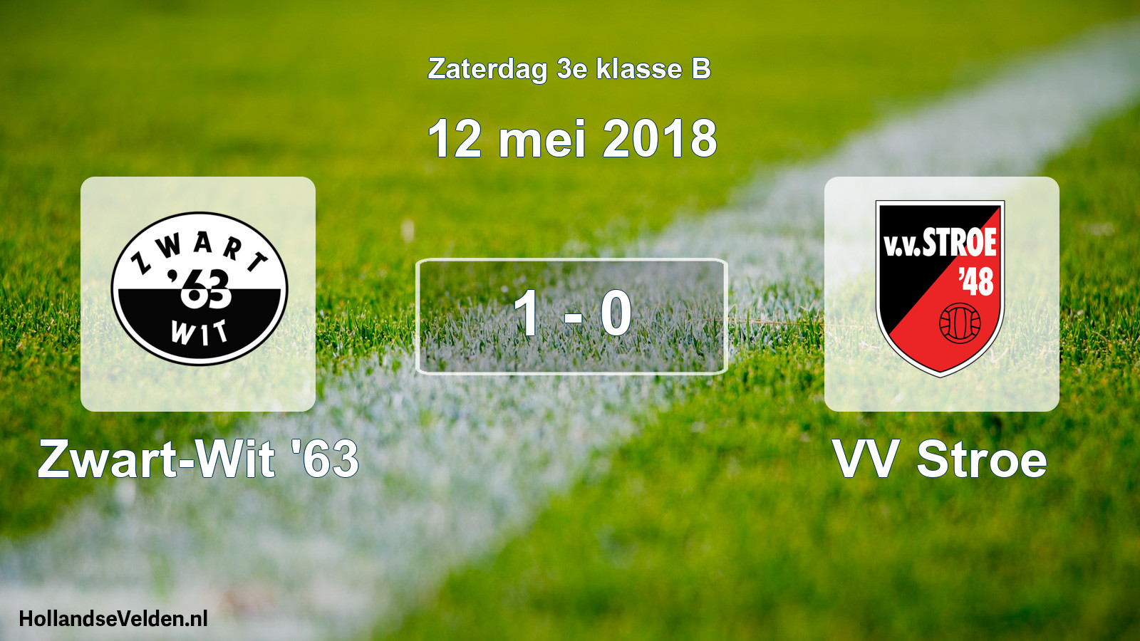 Total number of matches played: Zwart-Wit '63 - VV Stroe 1 - 0 (12 May 2018)