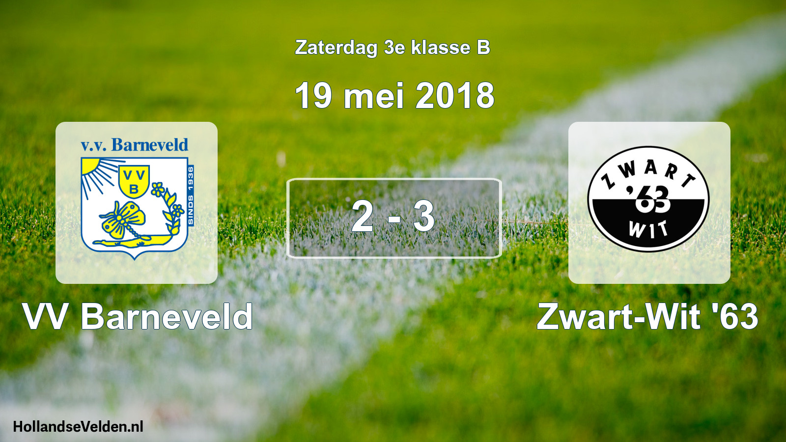 Total number of matches played: VV Barneveld - Zwart-Wit '63 2 - 3 (19 May 2018)